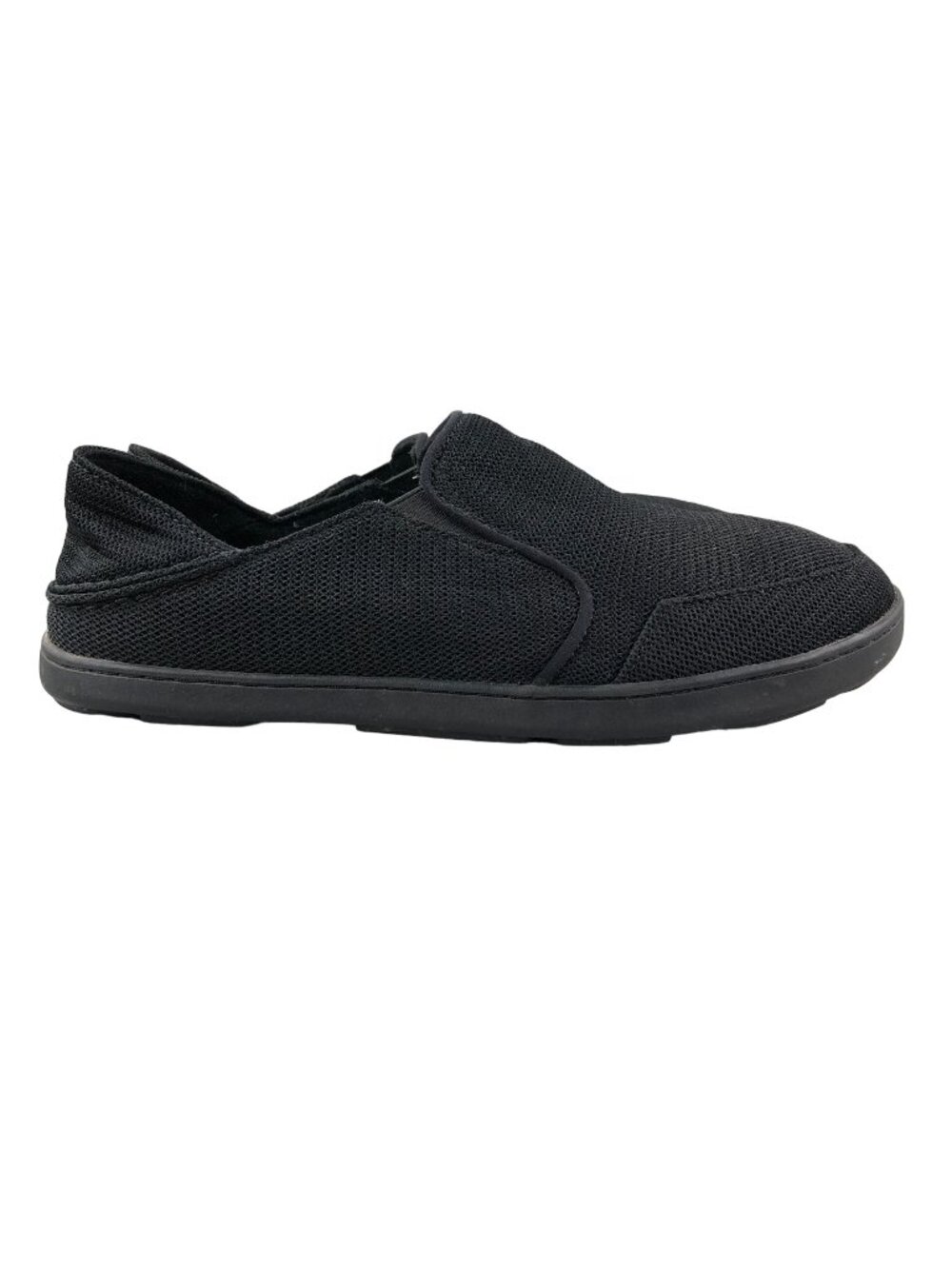 OluKai Men's Size 9 Nohea Mesh Black Closed Toe Slip On Lightweight Shoes